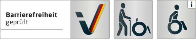 Logo "Barrierefreiheit geprüft"